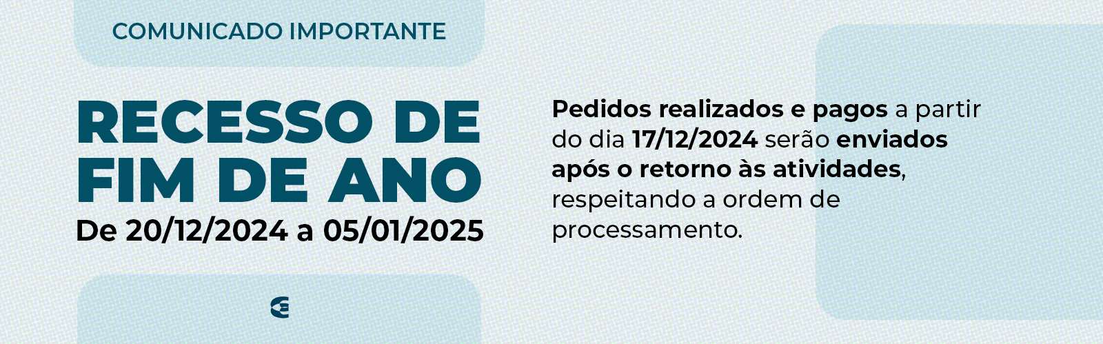 Recesso 2024 aviso