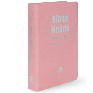 Bíblia e Hinário RA 045 LM - capa macia rosa claro