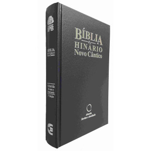 Bíblia RA063M NC Popular capa dura azul com borda branca