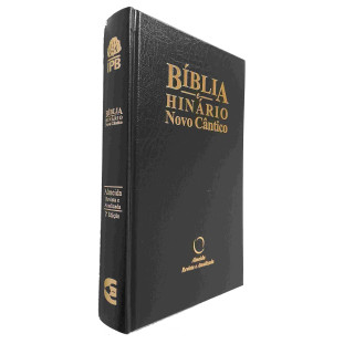Bíblia RA063M NC Popular capa dura preta com borda branca