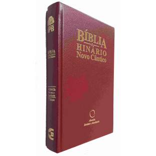 Bíblia RA063M NC Popular capa dura vinho com borda branca